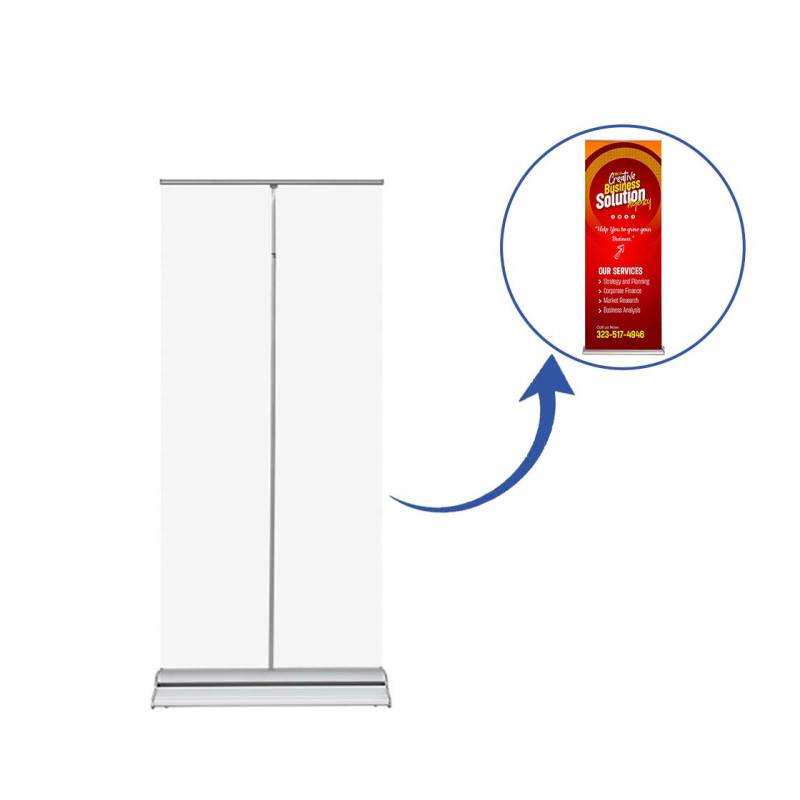 Steppy Retractable Banner Stand - Hardware only