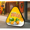 Triangle Pop Up Banner (4.76' x 4.84' )