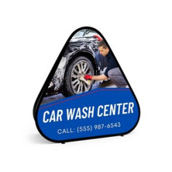 Triangle Pop Up Banner (4.76' x 4.84' )