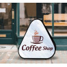 Triangle Pop Up Banner (4.76' x 4.84' )