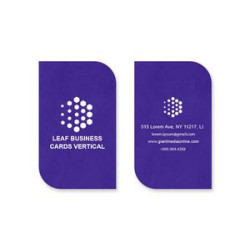Leaf Business Cards - Vertical - Printed Front and Back (2" x 3.5")