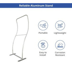 Fabric Display Stand S Shape (Hardware only)