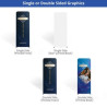 6.5' Magnetic Modular Fabric Display - Tower Island Shape (Double Sided)