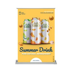 Silverstep 60" x 80" Retractable Banner Stand (Graphic only)