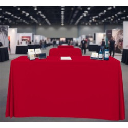 Pleated Table Cover, Standard Polyester Fabric (8' x 2.5')