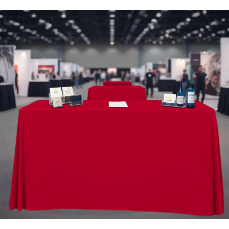 Pleated Table Cover, Standard Polyester Fabric (8' x 2.5')