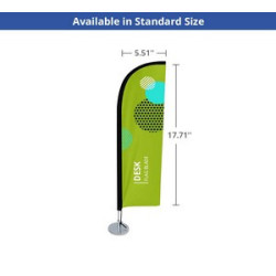 Desk Flags - Blade (Single Sided) (5.51" x 17.71")