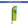 Desk Flags - Blade (Single Sided) (5.51" x 17.71")