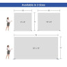 Pillow Case Backdrop Straight - Hardware only
