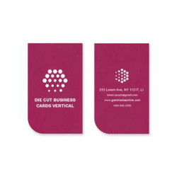 Die-Cut Business Cards - Vertical, Printed Front Only (2" x 3.5")