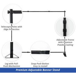 Custom Adjustable Banner - Polyester Package