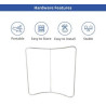 8' x 8' Step and Repeat Curved Pillow Case Backdrop (Hardware only)