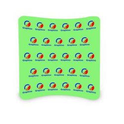 8' x 8' Step and Repeat Curved Pillow Case Backdrop (Hardware only)