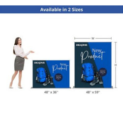 Silverstep Tabletop 48'' Retractable Banner Stand - Premium Greyback (Graphic only)
