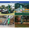 2.25' x 11.5' Feather Flag Double Sided Package w/Spike Base