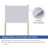Processed Fabric Banners with Left and Right Pole Pocket - 1' x 1' (SQFT)