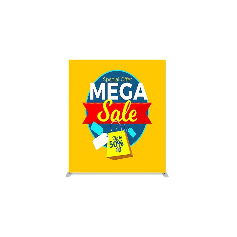20' x 10' Straight Pillow Case Backdrop (Graphic only)