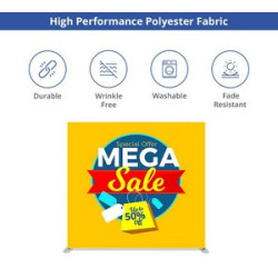 20' x 10' Straight Pillow Case Backdrop (Graphic only)