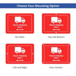 Truck Parking Only Signs (1' x 1ft) SQFT