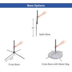 4.58' x 11.67 Teardrop Flags for Outdoor Advertising with Cross Base