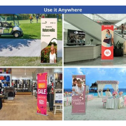 Silverstep 24" x 92" Retractable Banner Stand (Graphic only)