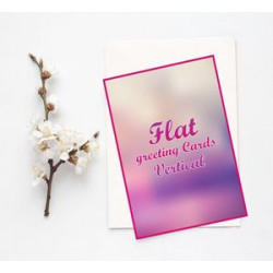 Flat Greeting Cards - Vertical Printed Front and Back (5" x 7")