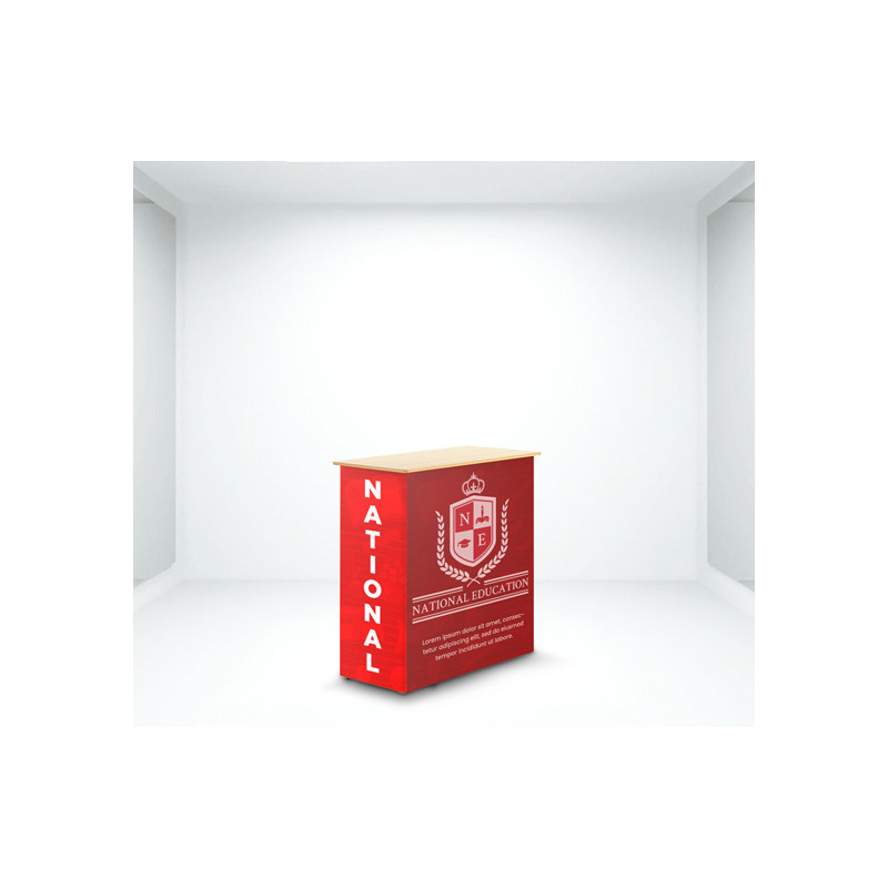 5.25' x 2.75 Fabric Pop Up Counter Display Package
