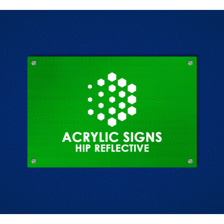 HIP Reflective Acrylic Sign (1' x 1ft/Sqft)