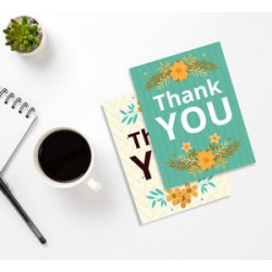 Flat Thank You Cards (4" x 6")