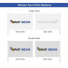 Rectangle Flags - Single Sided (1' x 1ft)