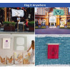 Rectangle Flags - Single Sided (1' x 1ft)