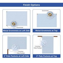 Rectangle Flags - Single Sided (1' x 1ft)