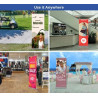 Silverstep 24'' Retractable Banner Stand with Lights (24" x 92")