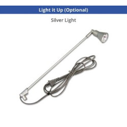 Silverstep 24'' Retractable Banner Stand with Lights (24" x 92")