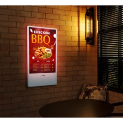 Portable LED Wall Mount Digital Display Signage 43"