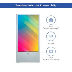 Portable LED Wall Mount Digital Display Signage 43"