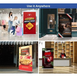 Silverstep 60" x 92" Retractable Banner Stand (Graphic only)