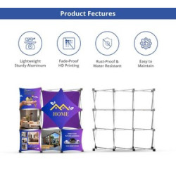 3 x 3 Micro GeoMetrix Table Top Display, Single Sided Package (12.60" x 12.60")