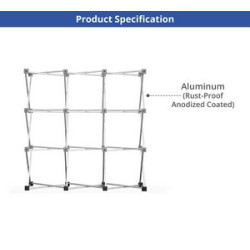 3 x 3 Micro GeoMetrix Table Top Display, Single Sided Package (12.60" x 12.60")