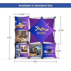3 x 3 Micro GeoMetrix Table Top Display, Single Sided Package (12.60" x 12.60")