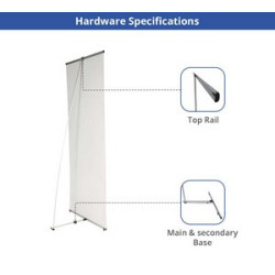 LT Banner Stands - Double Sided Package (2.5' x 6ft)