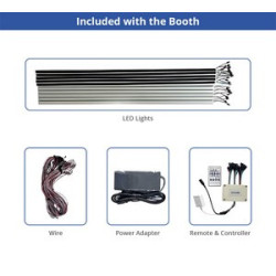 Hexagonal Vogue Booth Enclosure (Hardware only)