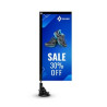 Suction Cup Flags - Rectangle Double Sided Package (9.06'' x 20.47'')
