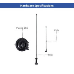 Suction Cup Flags - Rectangle Double Sided Package (9.06'' x 20.47'')