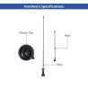 Suction Cup Flags - Rectangle Double Sided Package (9.06'' x 20.47'')