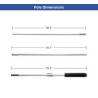 Backpack Flags - Rectangle, Double Sided Package (15.73"x30.49")