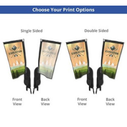 Backpack Flags - Rectangle, Double Sided Package (15.73"x30.49")