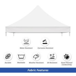 White Canopy Tent (Topper and Frame) - (10' x 10ft)