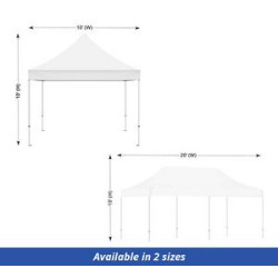 White Canopy Tent (Topper and Frame) - (10' x 10ft)