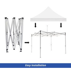 White Canopy Tent (Topper and Frame) - (10' x 10ft)